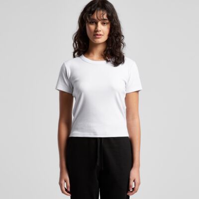 AS Colour - Wo's Organic Rib Baby Tee  Thumbnail